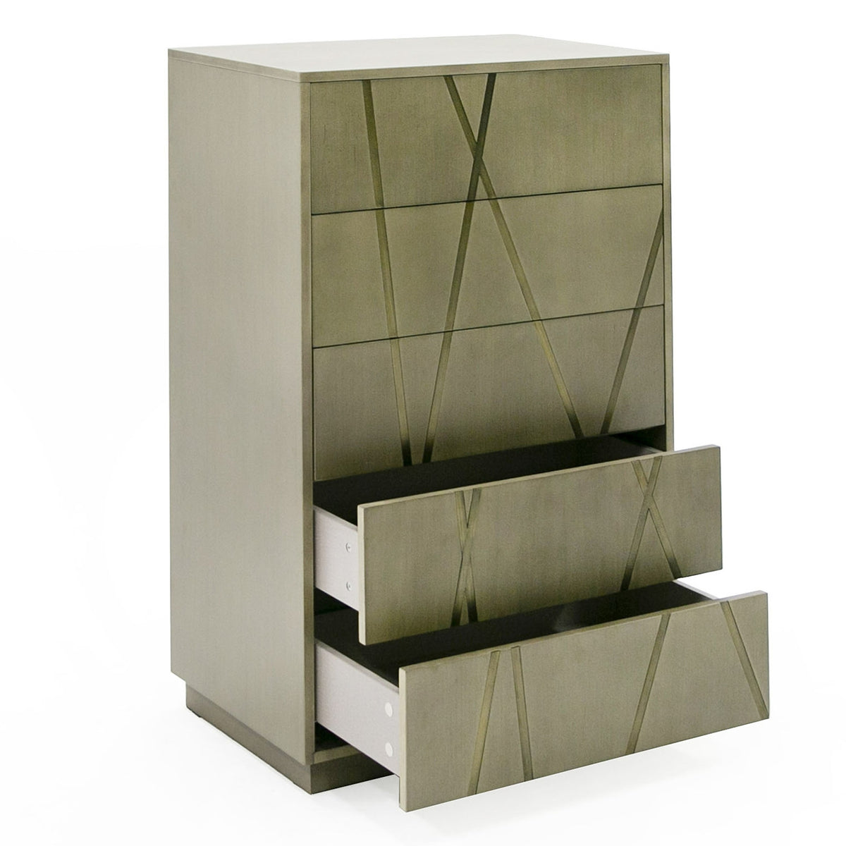 Nixa - Modern Wide Birch + Brushed Bronze Chest by VIG Furniture - View 5