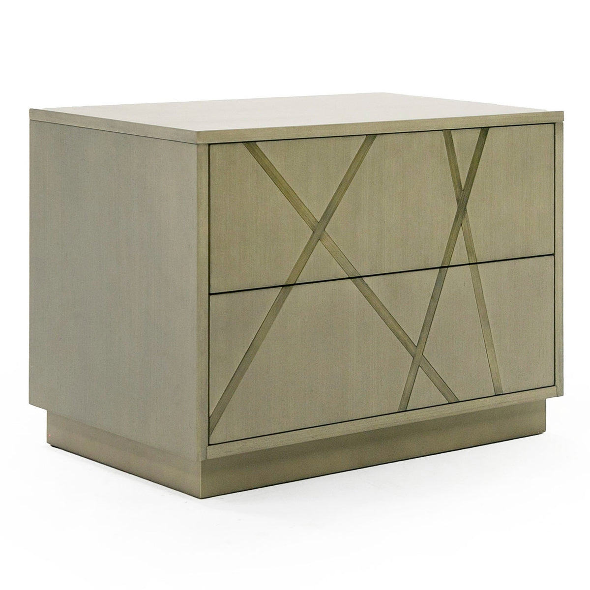 Nixa - Modern Wide Birch + Brushed Bronze Nightstand by VIG Furniture - View 6