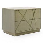 California King Nixa - Modern Beige Velvet + Brushed Bronze + Birch 4-Piece Bedroom Set