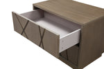 Nixa - Modern Beige Velvet + Brushed Bronze + Birch Bed + Nightstands-eastern by VIG Furniture - View 8