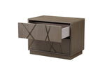 Nixa - Modern Beige Velvet + Brushed Bronze + Birch Bed + Nightstands-eastern by VIG Furniture - View 9