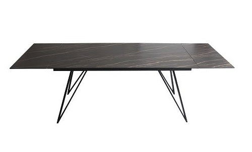 Bobby - Modern Black Ceramic Extendable Dining Table by VIG Furniture - View 8