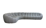 Yolonda - Modern Light Grey Curved Sectional Sofa by VIG Furniture - View 3