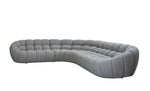 Yolonda - Modern Light Grey Curved Sectional Sofa by VIG Furniture - View 4