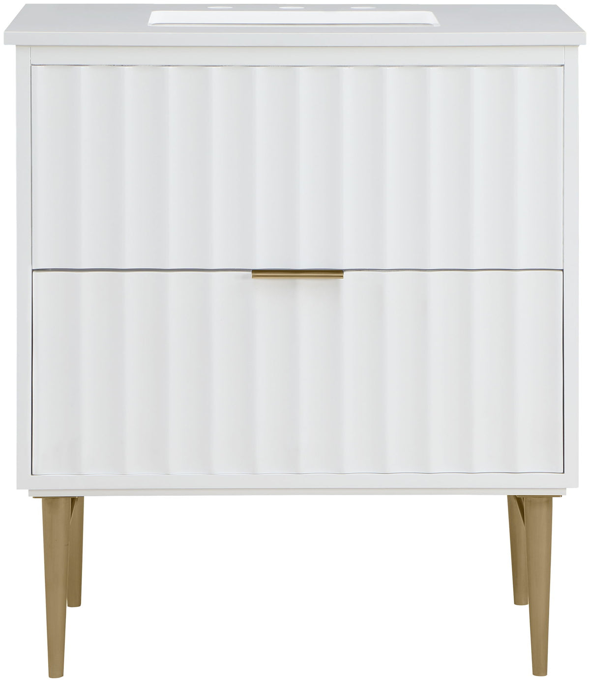 Modernist - Bathroom Vanity With Gold Legs