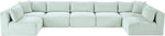 Shaggy - 7 Piece Modular U-Shaped Armless Sectional