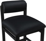 Roundhill - Faux Leather Counter Stool - Black Frame
