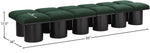 Pavilion - 12 Piece Modular Bench With Black Base