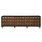 Diya - Console Cabinet - Forged Bronze & Espresso