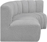 Arc - Boucle Fabric 3 Piece Sofa