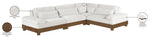 Turin - Chenille Fabric Upholstered Modular Sectional - Cream