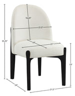 Torino - Upholstered Dining Chair With Brushed Black Base (Set of 2)