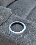 Studio Cave - Power Reclining Sofa - Steel