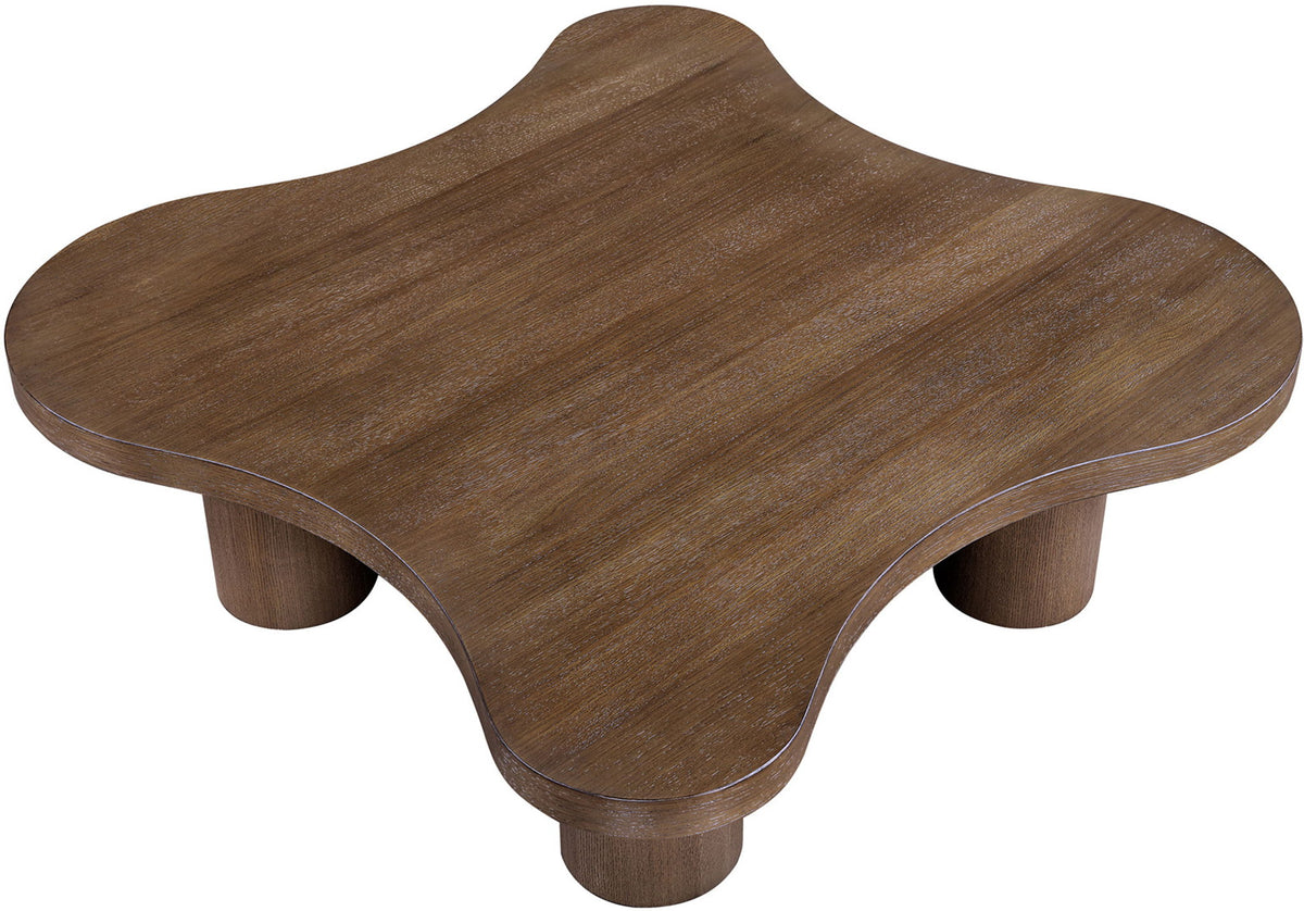 Cove - 48" Oak Veneer And Solid Wood Coffee Table