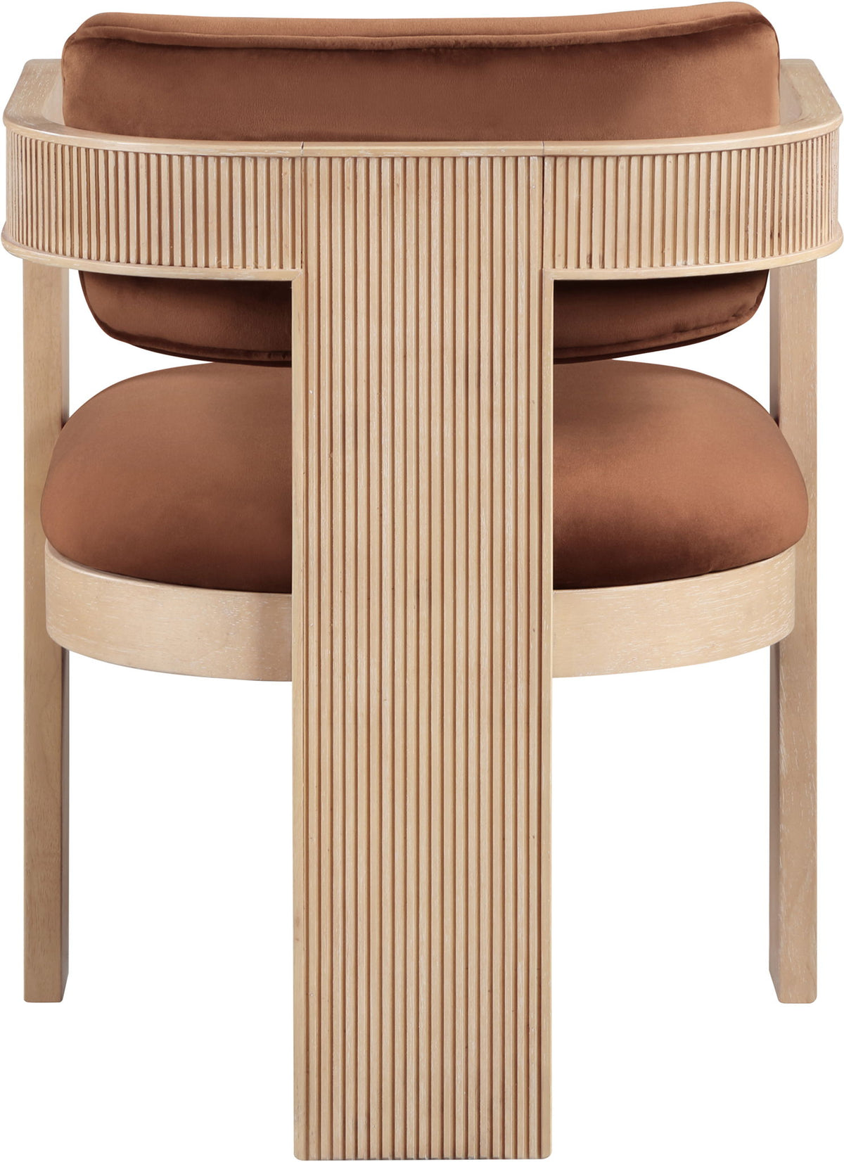 Sacha - Velvet Dining Chair With Natural Base (Set of 2)