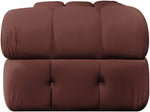 Orin - Velvet Performance Fabric Upholstered 2 Piece Modular Sofa (2 Corner Chairs)