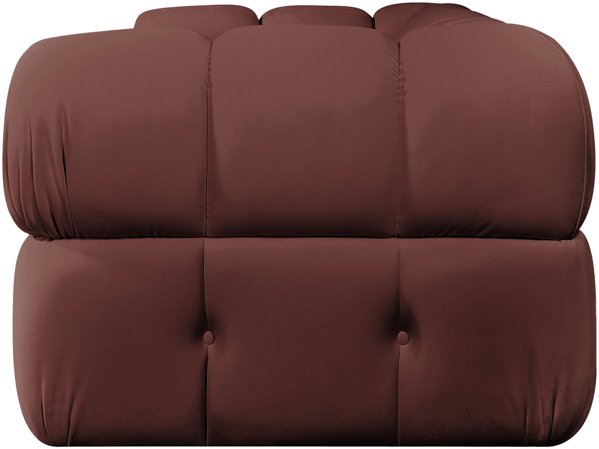 Orin - Velvet Performance Fabric Upholstered 2 Piece Modular Sofa (2 Corner Chairs)