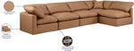 Indulge - Faux Leather 5 Piece Modular Sectional
