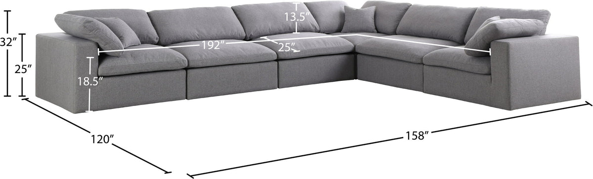 Serene - 6 Piece Modular Sectional