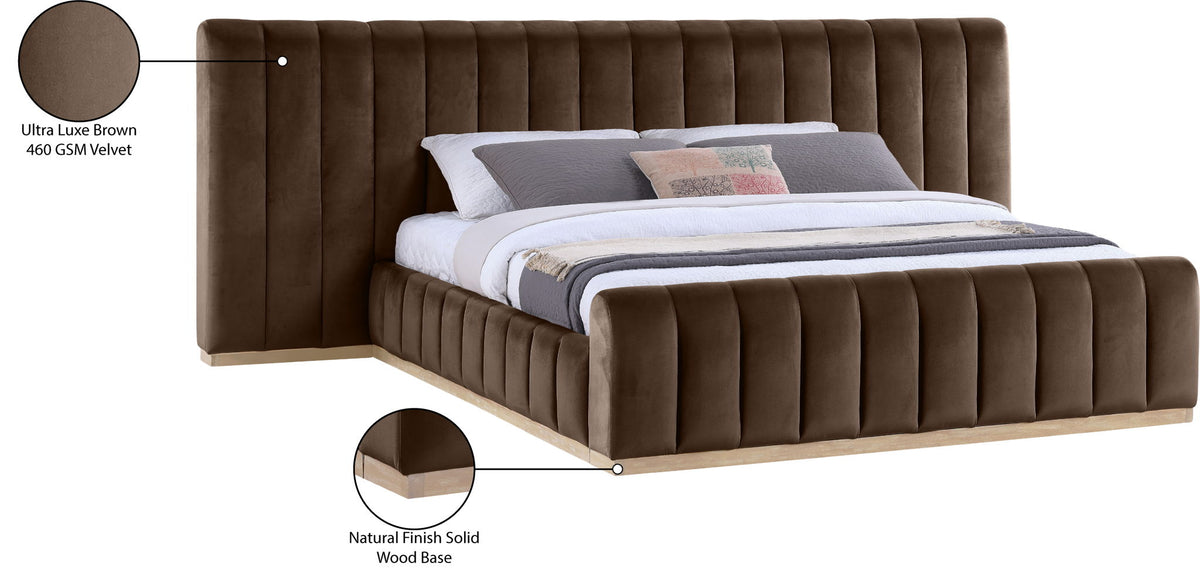 Amara - Velvet Upholstered Bed
