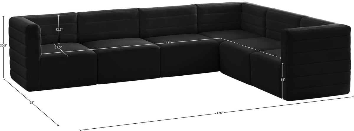 Quincy - 6 Piece Modular Sectional