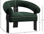 Winston - Accent Chair With Black Legs
