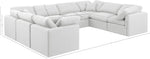 Indulge - Linen 8 Piece Modular Sectional - White
