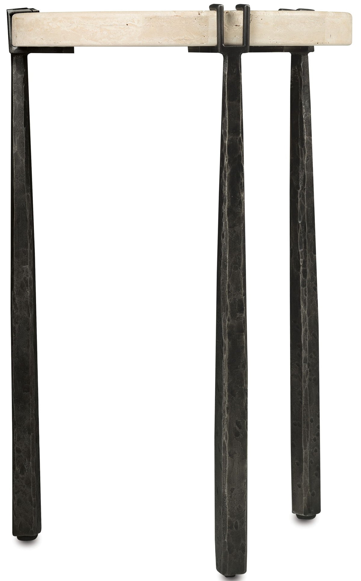 Driftwood - Metal Spot Table - Beige / Gray