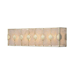 Rene - 4 Light Swirl Glass Vanity - Pearl Silver