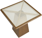 Atrium - Glass Top And Wood Base Dining Table