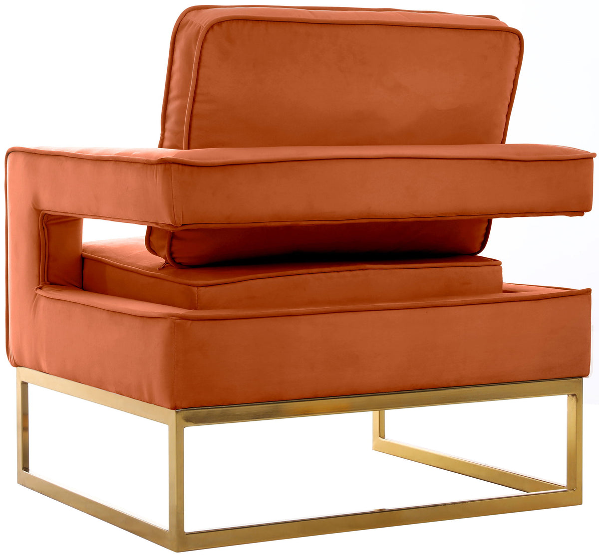 Noah - Accent Chair with Gold Legs