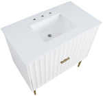 Modernist - Bathroom Vanity With Gold Legs