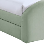 Andaz - Chenille Fabric Upholstered Trundle Bed