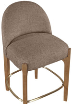 Torino - Counter Stool With Brushed Brown Base
