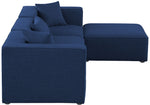 Cube - Linen 4 Piece Modular Sectional With Chaise