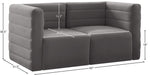 Quincy - Modular 2 Seat Sofa