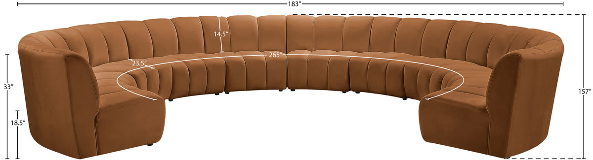 Infinity - 10 Piece Modular Sectional - Saddle