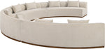 Avanti - Chenille Fabric Upholstered 4 Piece Modular Sectional
