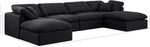 Indulge - Linen 6 Piece Modular Double Chaise Sectional