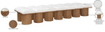 Pavilion - 14 Piece Modular Bench With Brown Base