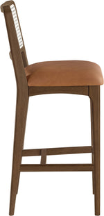 Atrium - Upholstered Bar Stool (Set of 2) - Brushed Brown Frame