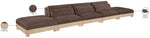Turin - Chenille Fabric Upholstered Modular Sectional - Brown