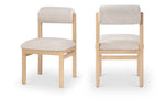 Roundhill - Fabric Dining Chair (Set of 2) - Natural Frame