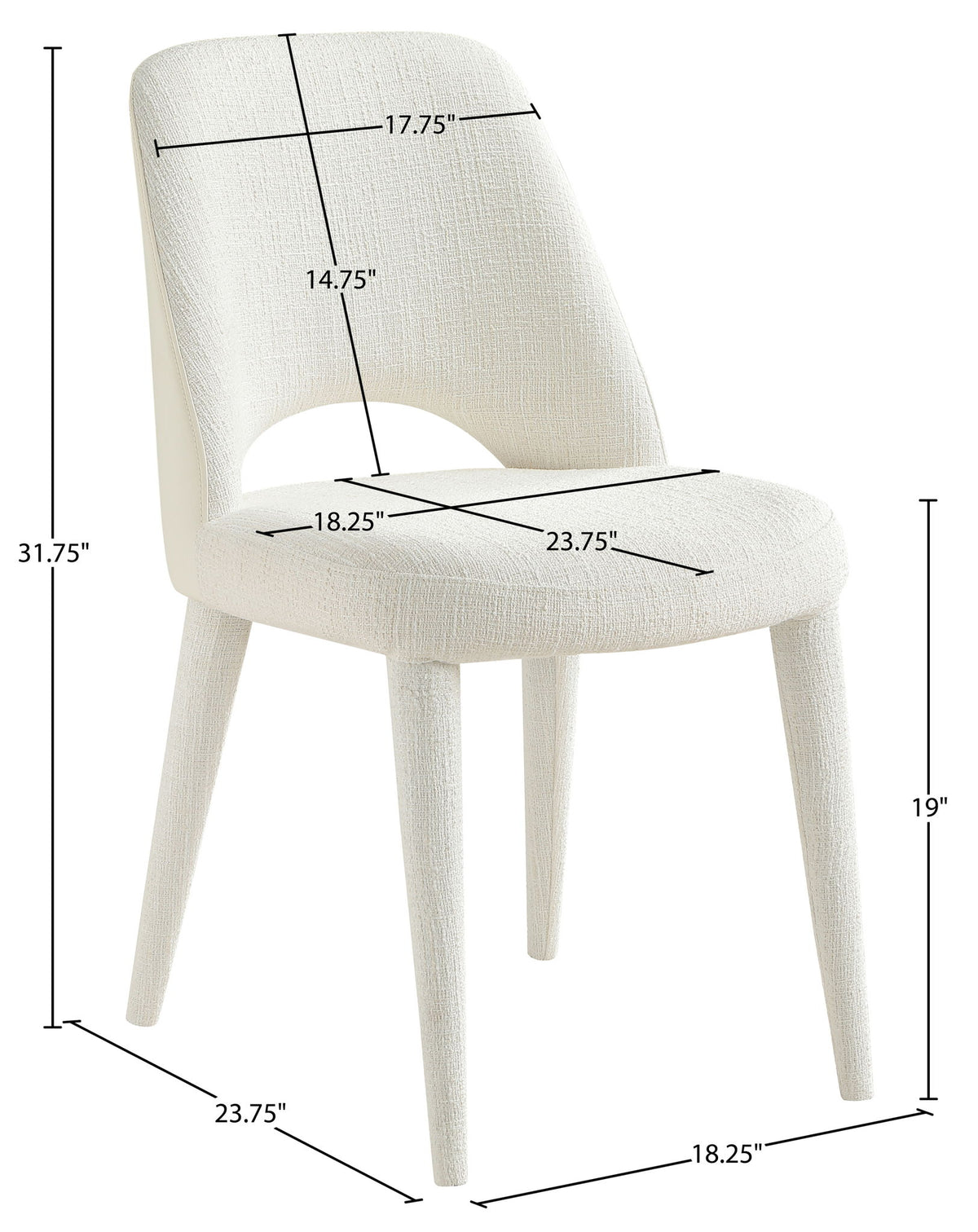 Cici - Fabric Upholstered Dining Chair (Set of 2)
