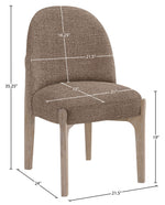 Torino - Upholstered Dining Chair With Brushed Natural Base (Set of 2)
