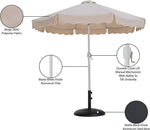 Amalfi - Patio Umbrella - Black Base / White Pole