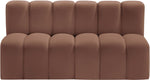 Arc - Faux Leather 2 Seats Modular Sofa