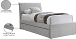 Myles - Linen Twin Trundle Bed