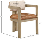 Ravina - Upholstered Dining Chair With Stained Natural Base (Set of 2)