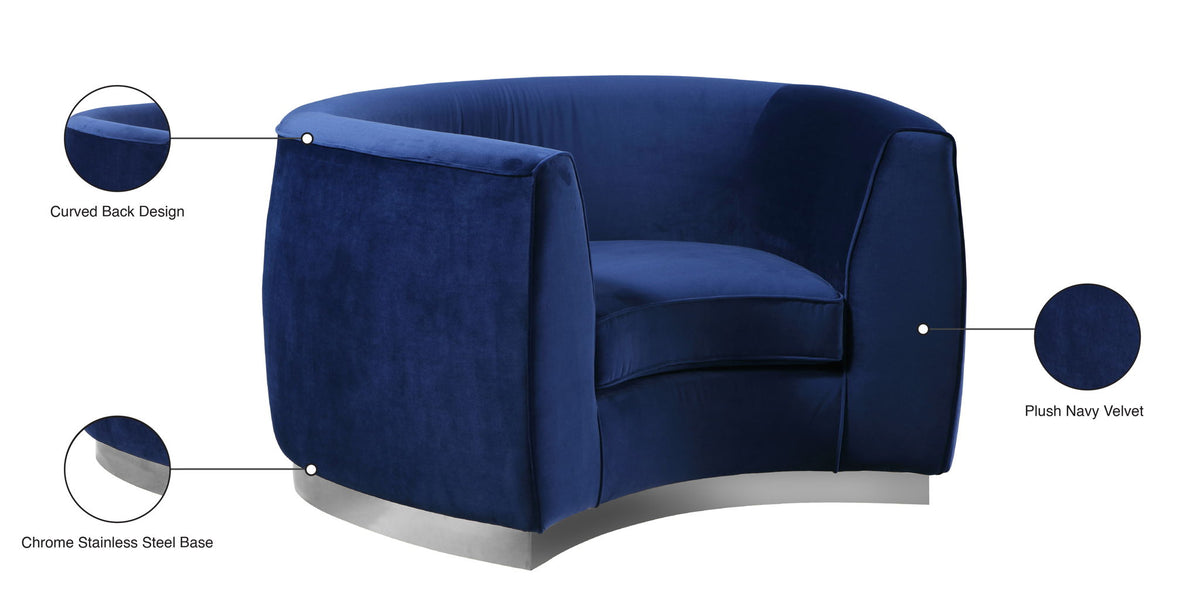 Julian - Chair with Chrome Base